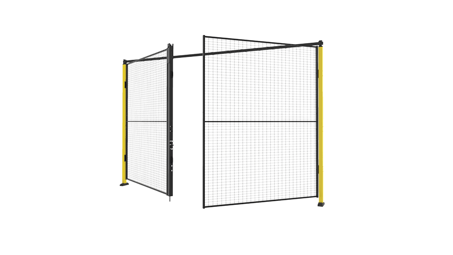 axelent machine guarding double hinge door