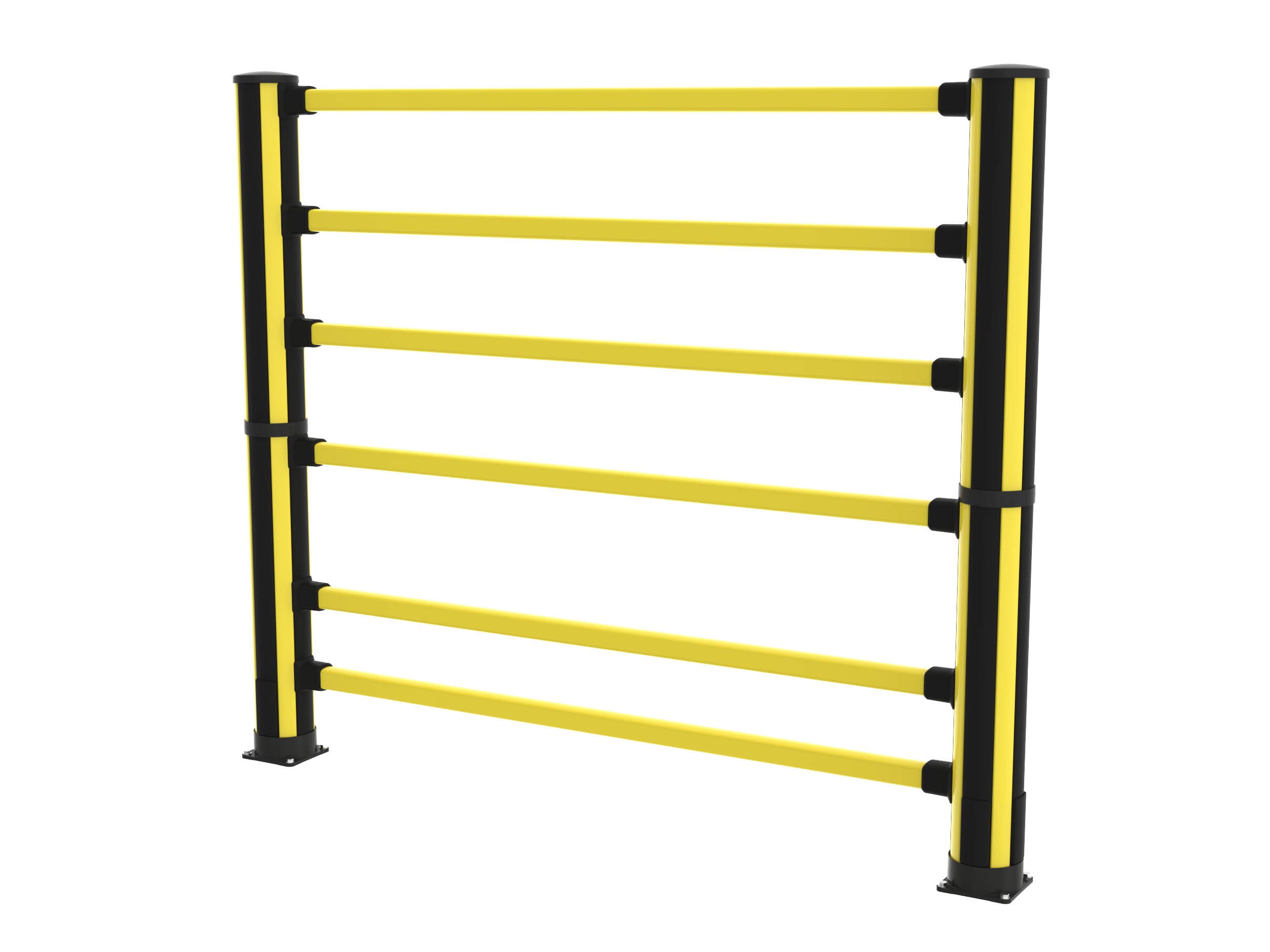 Yellow topple barrier