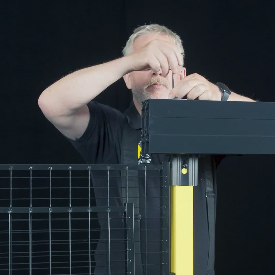 Instruction video on how to assemble a Double sliding door with 2-step rail