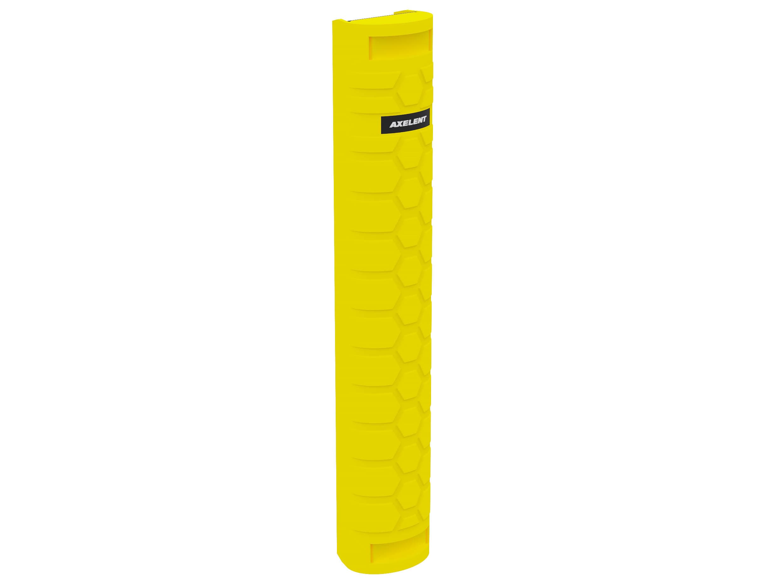 yellow rack protection in plastic material and honeycomb pattern