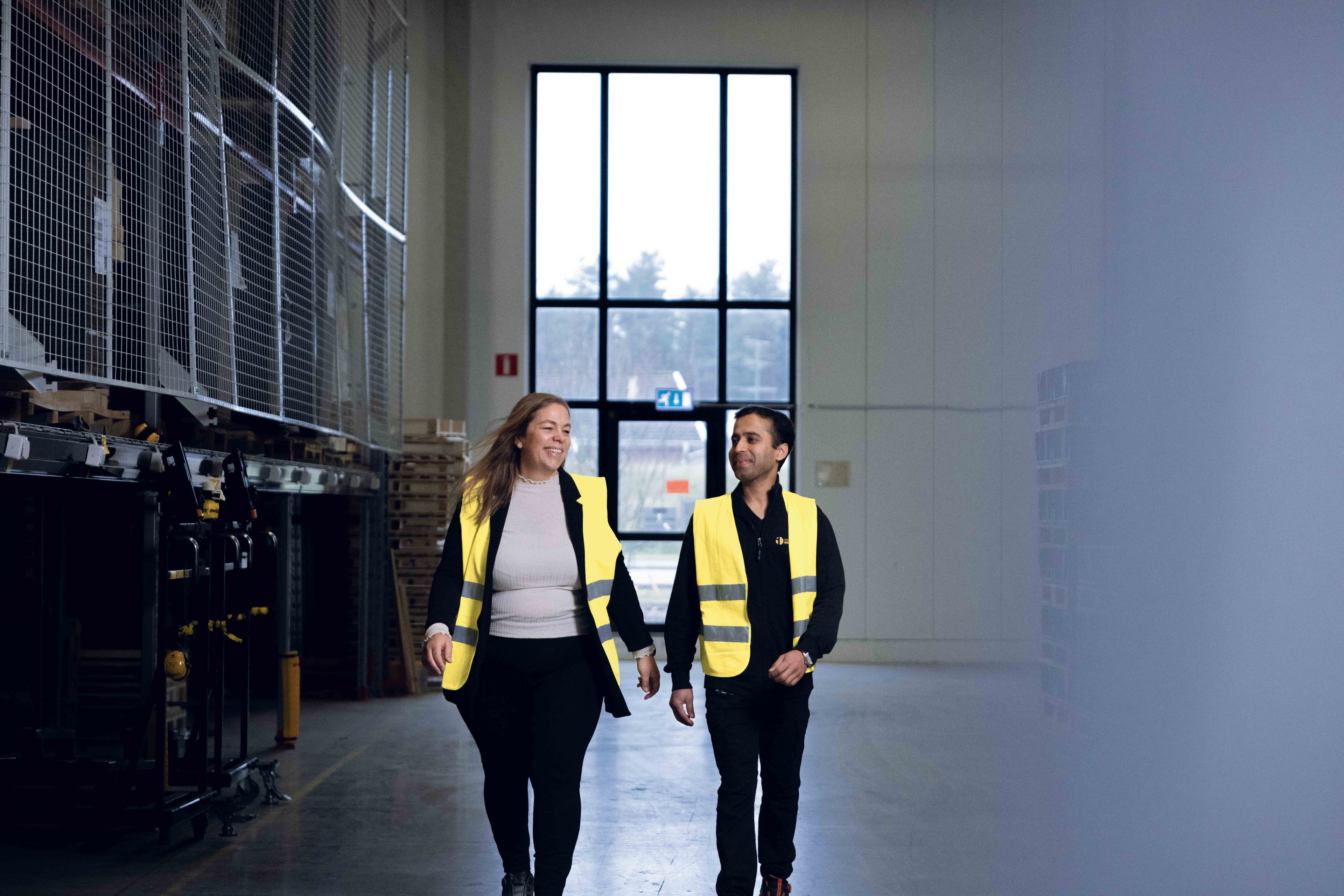 two people in safety vests