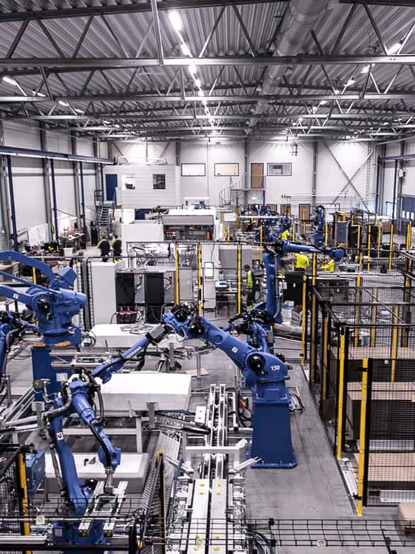 Vaste automatiseringsmachines met beveiligde in- en uitgangen om risico's door bewegende goederen te verminderen