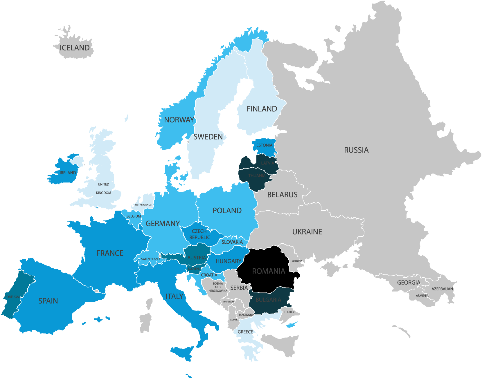 Map - Accidents at work