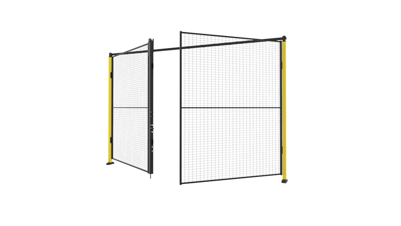 Double hinge door