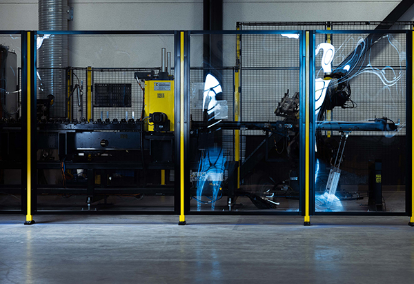 Why use plastic machine guarding panels in an automation facility?