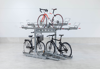 Our two-tier bike racks offer several options