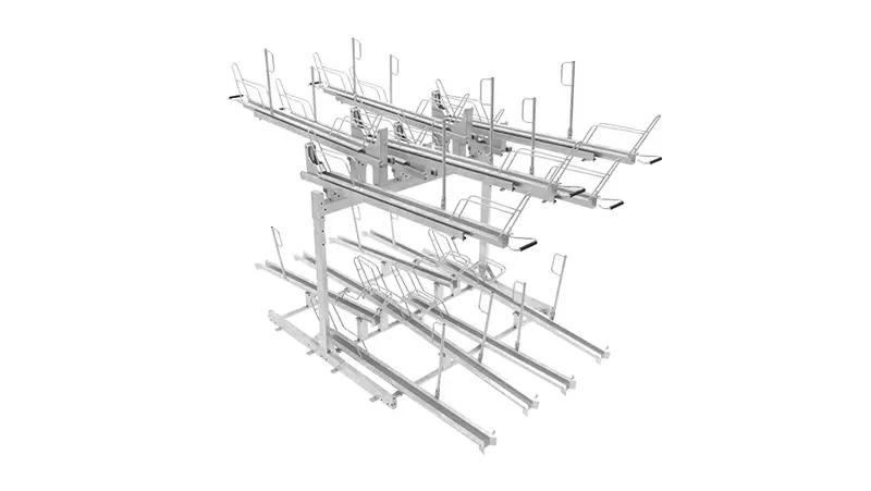 Double sided PRO | Long extendable rail, gas spring
