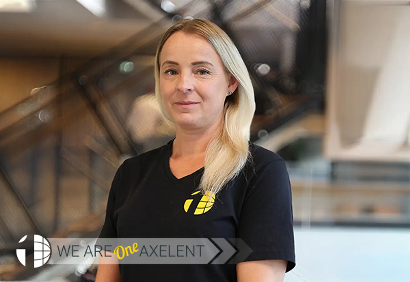 Portrait of Marie Klint, Team Leader at Axelent's warehouse